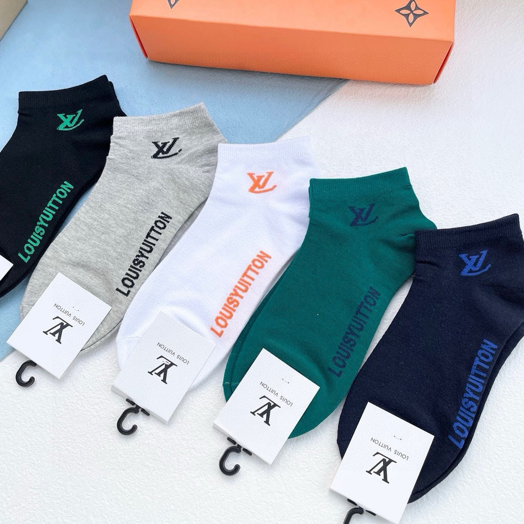 LOUIS VUITTON LOW-CUT SOCKS 423937 (1 BOX)