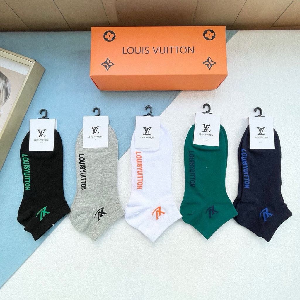 LOUIS VUITTON LOW-CUT SOCKS 423937 (1 BOX)