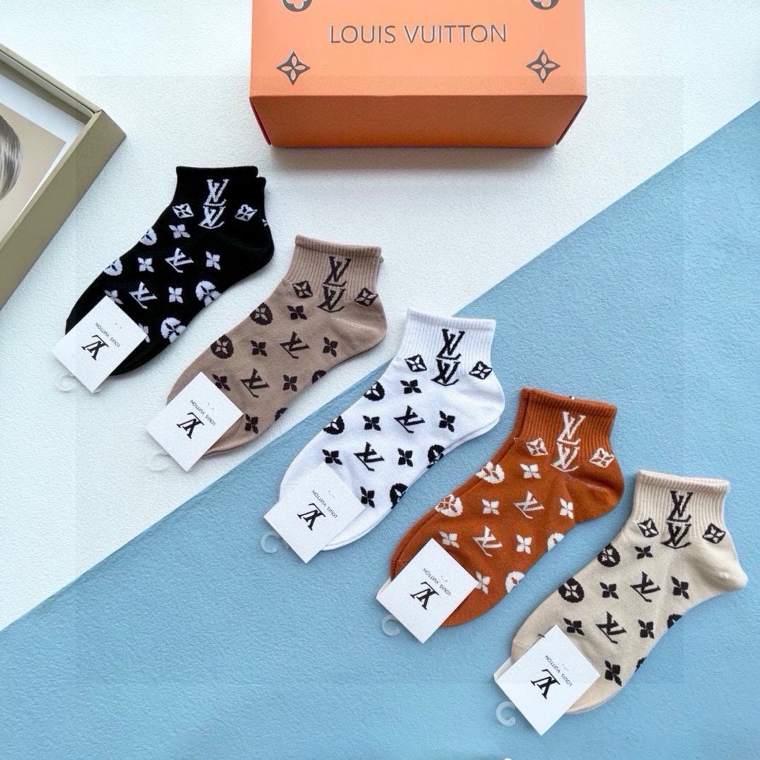 LOUIS VUITTON ANKLE SOCKS 423679 (1 BOX)