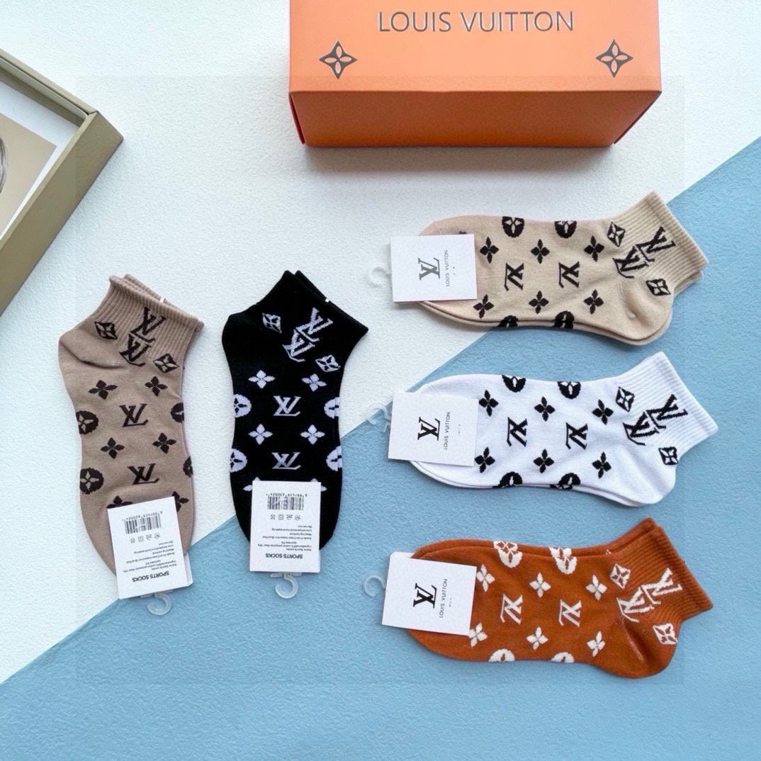 LOUIS VUITTON ANKLE SOCKS 423679 (1 BOX)