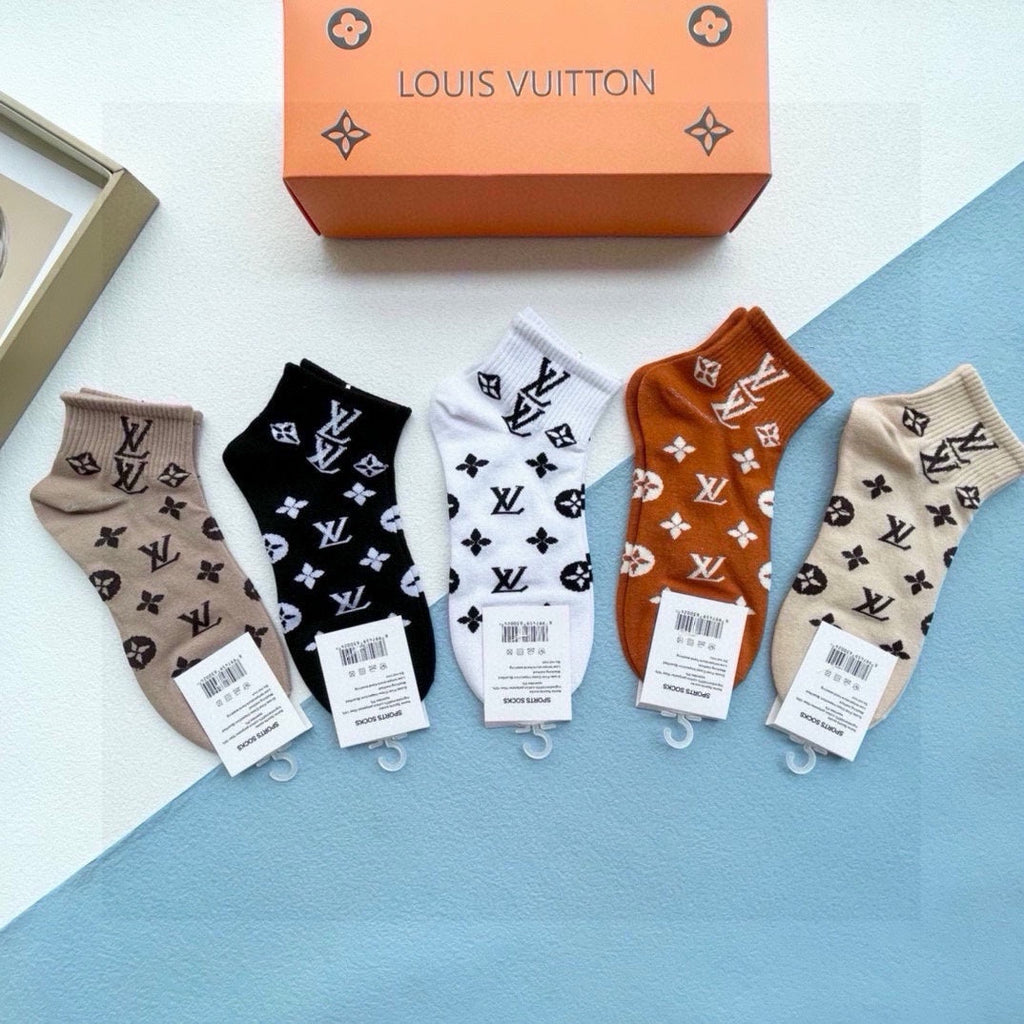 LOUIS VUITTON ANKLE SOCKS 423679 (1 BOX)