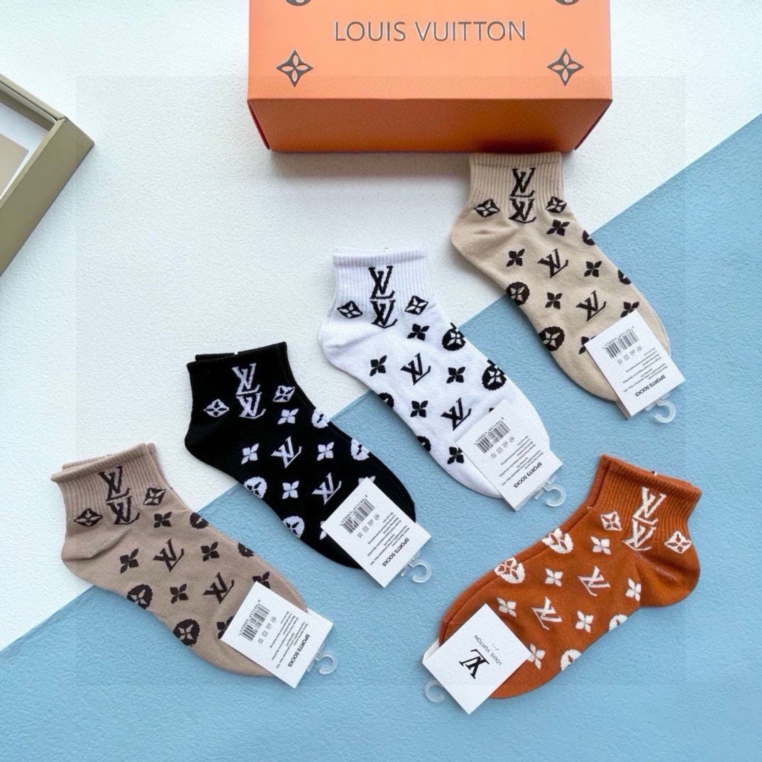LOUIS VUITTON ANKLE SOCKS 423679 (1 BOX)