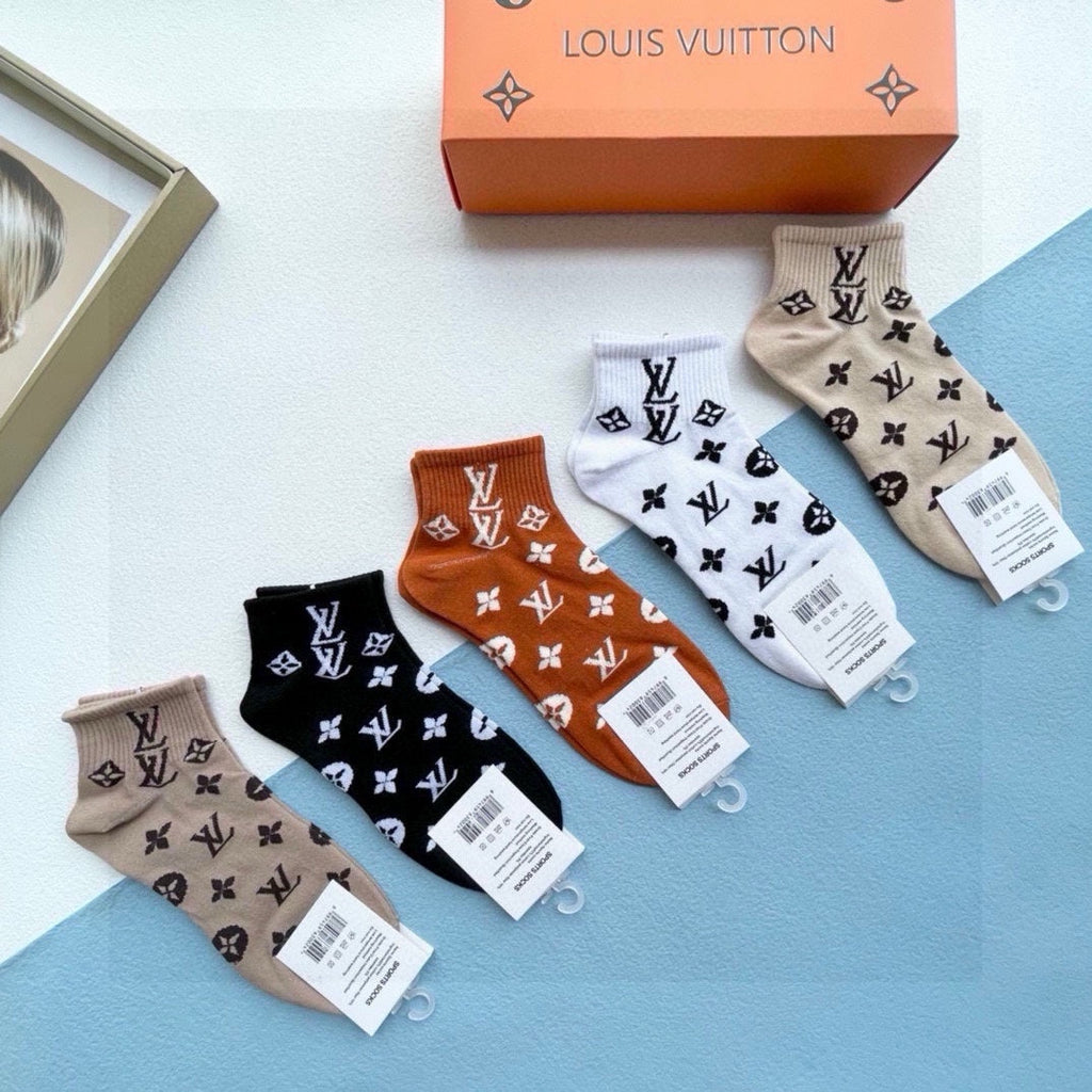 LOUIS VUITTON ANKLE SOCKS 423679 (1 BOX)