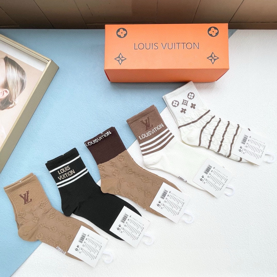LOUIS VUITTON LOW-CUT SOCKS 425577 (1 BOX)