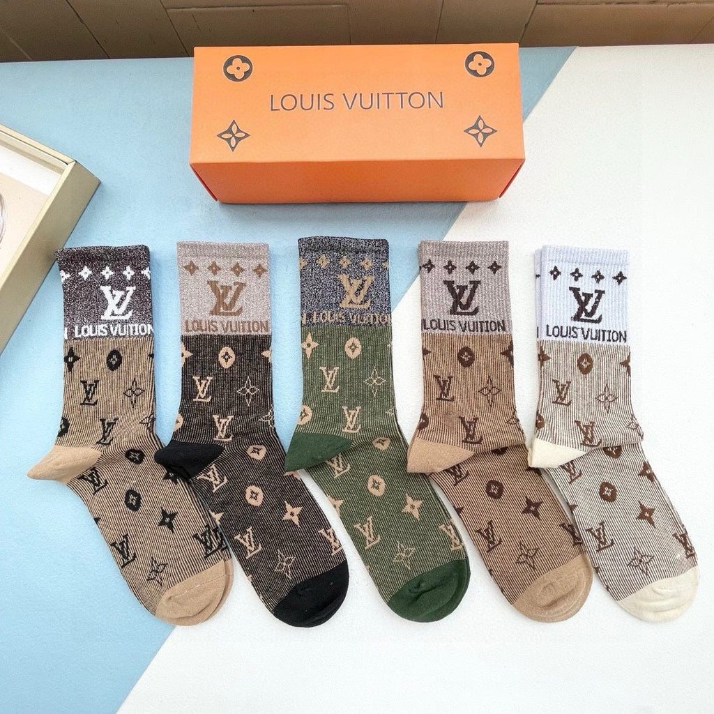 LOUIS VUITTON CREW SOCKS 425579 (1 BOX)