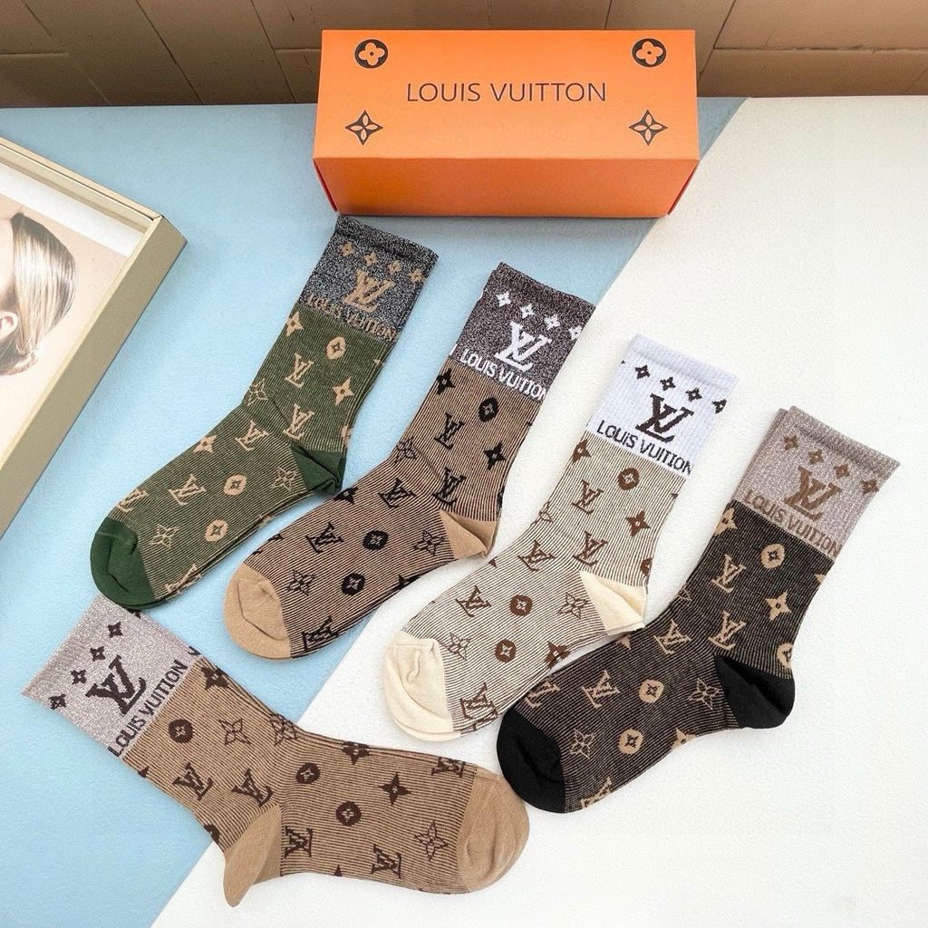 LOUIS VUITTON CREW SOCKS 425579 (1 BOX)