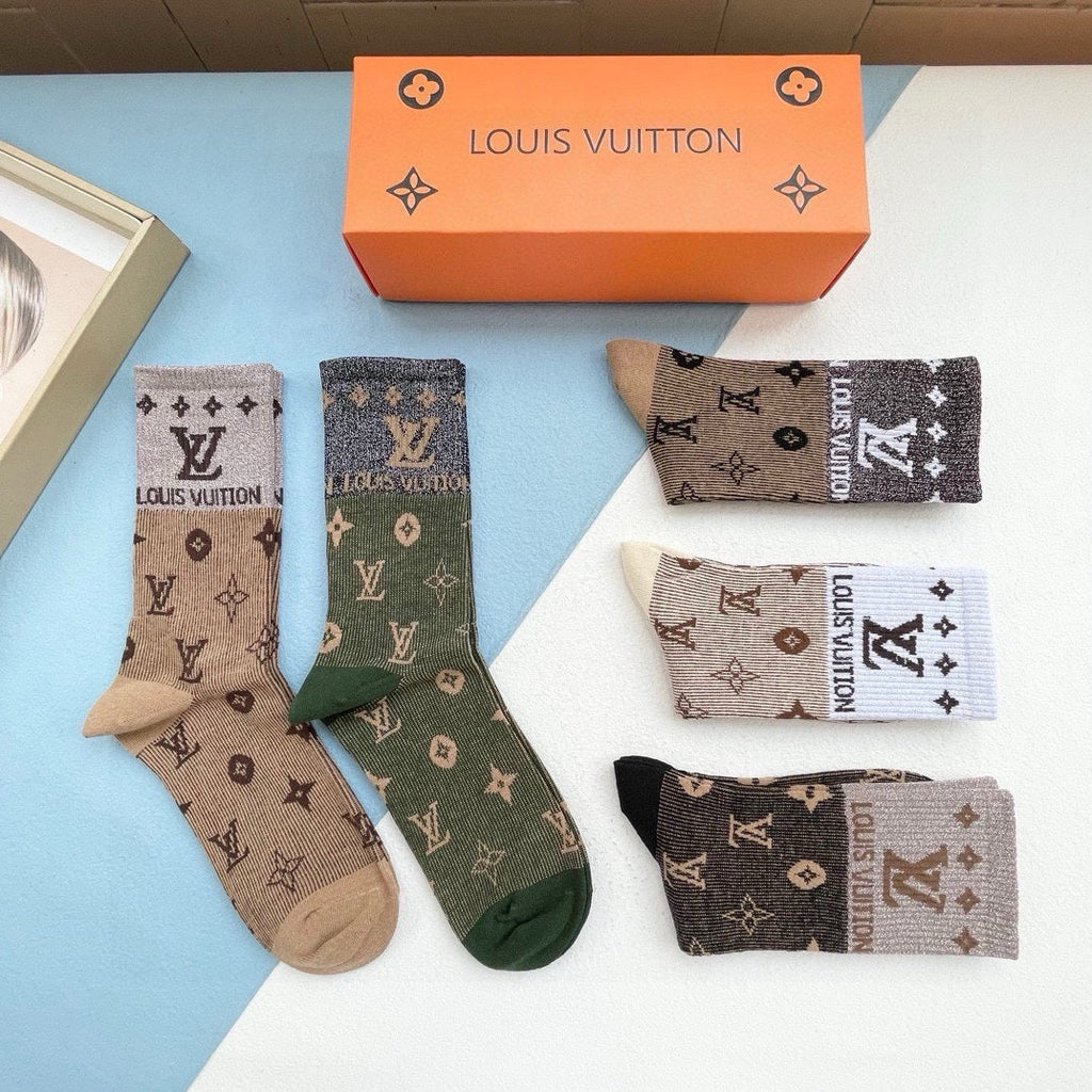 LOUIS VUITTON CREW SOCKS 425579 (1 BOX)
