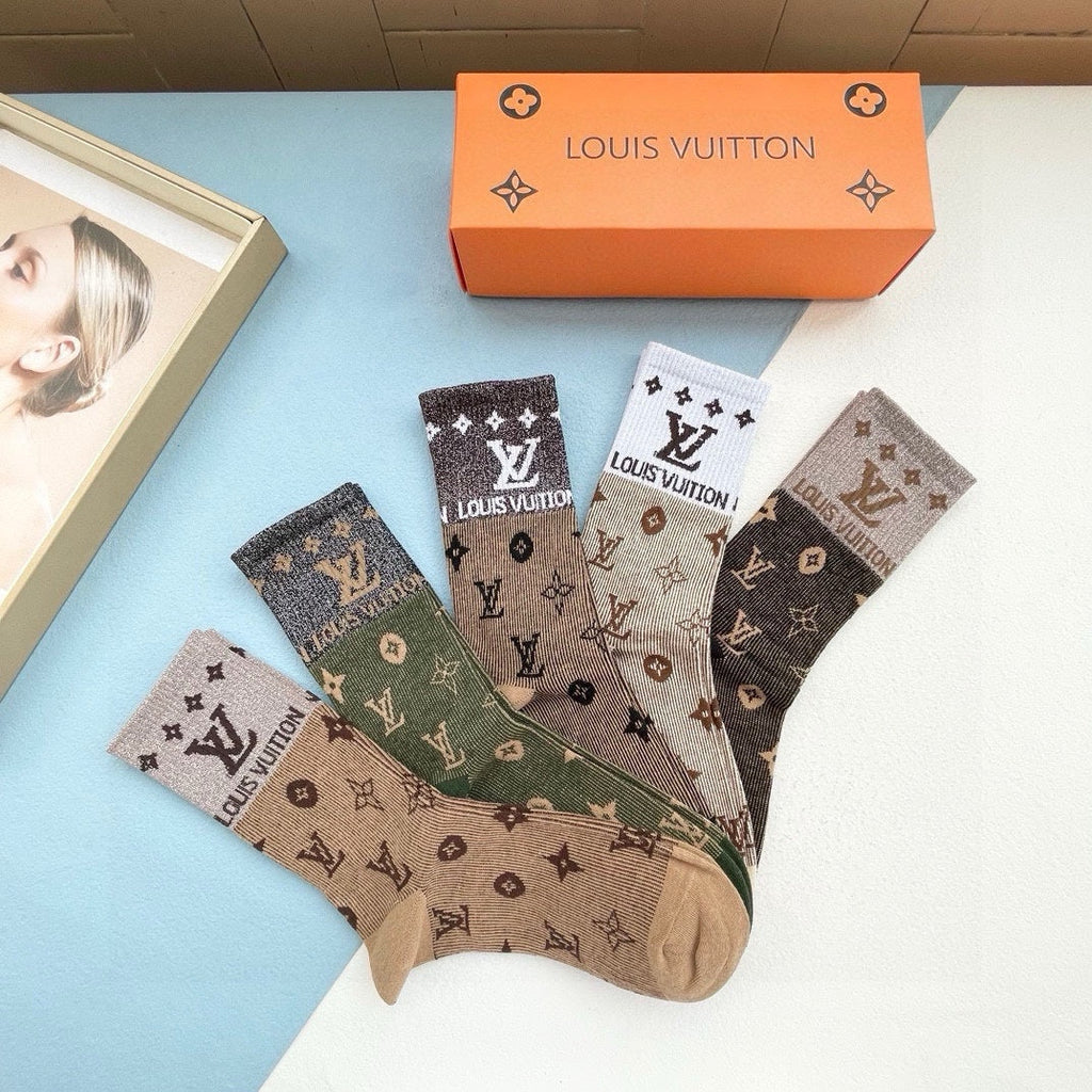 LOUIS VUITTON CREW SOCKS 425579 (1 BOX)