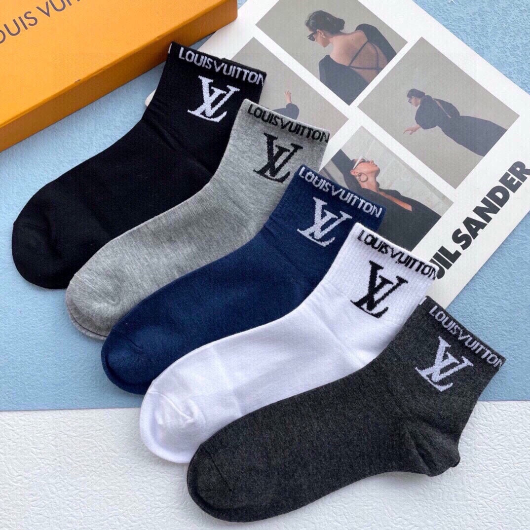 LOUIS VUITTON LOW-CUT SOCKS 425579 (1 BOX)