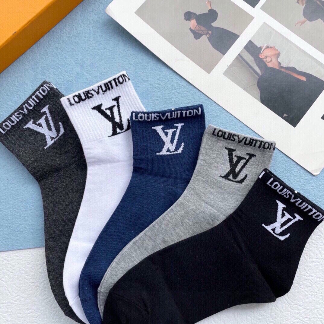 LOUIS VUITTON LOW-CUT SOCKS 425579 (1 BOX)