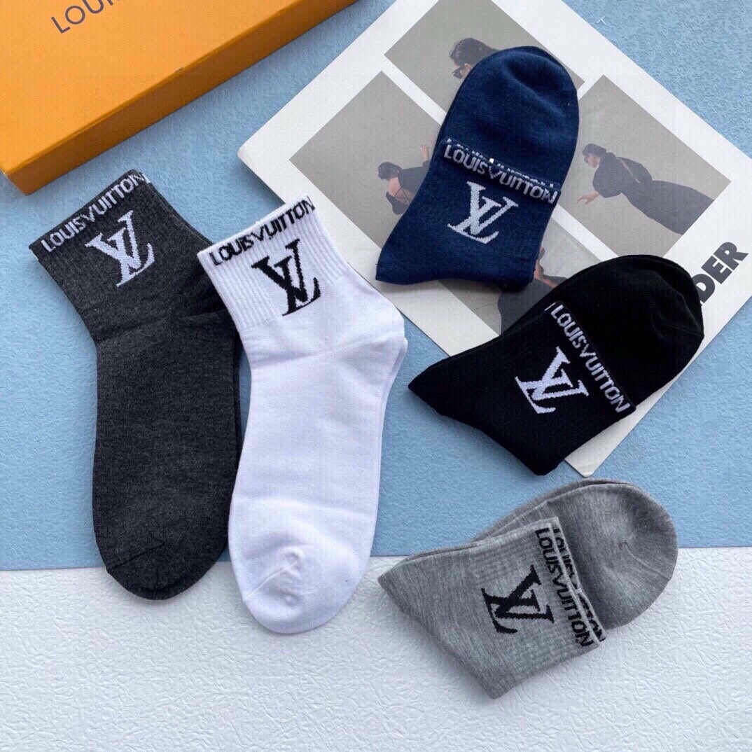 LOUIS VUITTON LOW-CUT SOCKS 425579 (1 BOX)