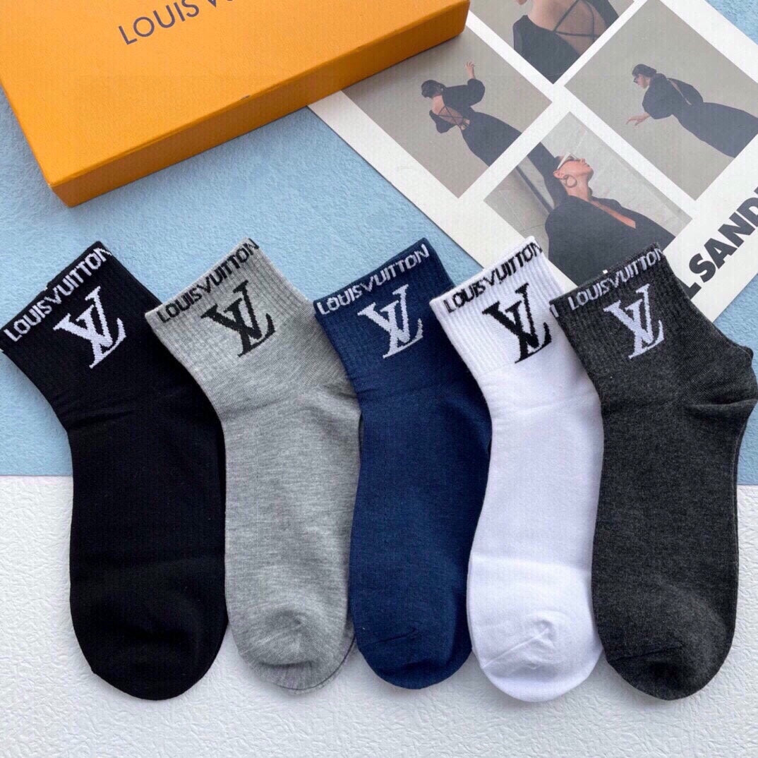 LOUIS VUITTON LOW-CUT SOCKS 425579 (1 BOX)