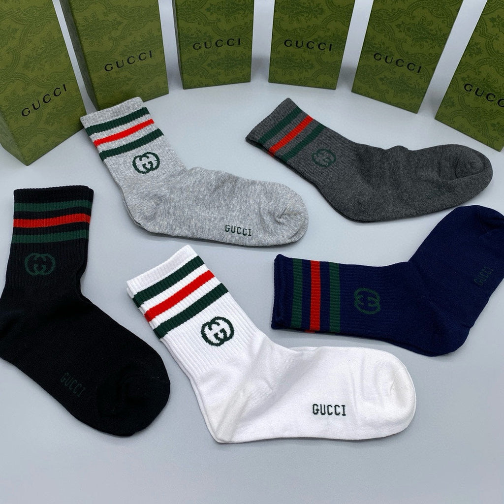 GUCCI LOW-CUT SOCKS 425542 (1 BOX)