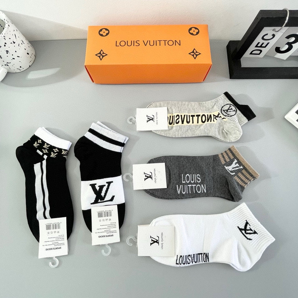 LOUIS VUITTON LOW-CUT SOCKS 425567 (1 BOX)
