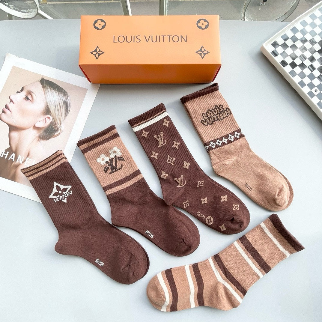 LOUIS VUITTON CREW SOCKS 425572 (1 BOX)