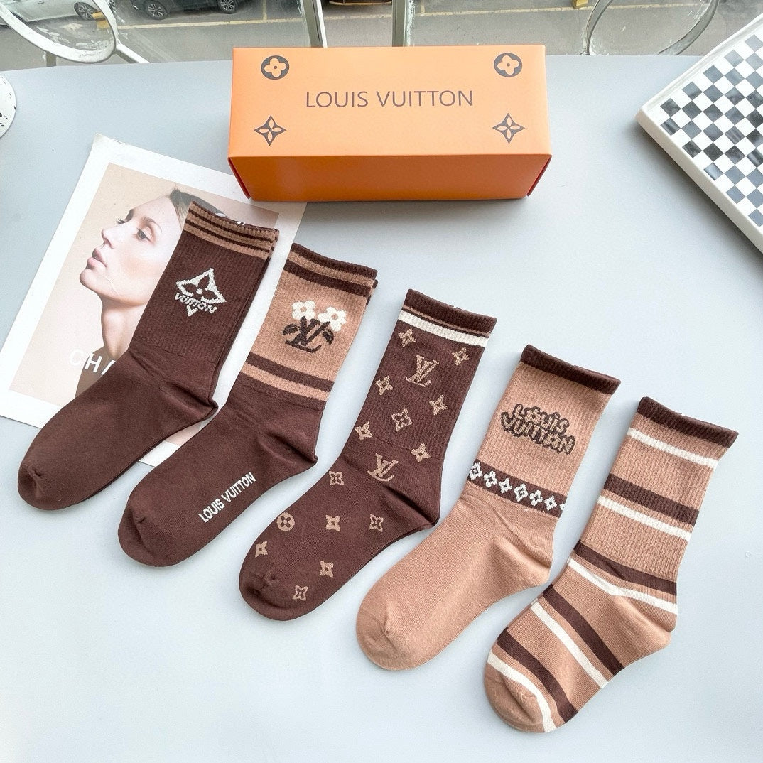 LOUIS VUITTON CREW SOCKS 425572 (1 BOX)