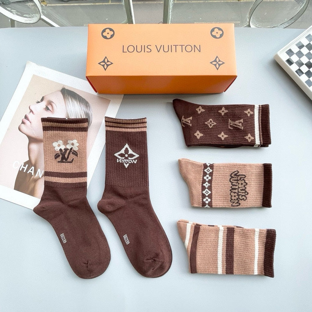 LOUIS VUITTON CREW SOCKS 425572 (1 BOX)