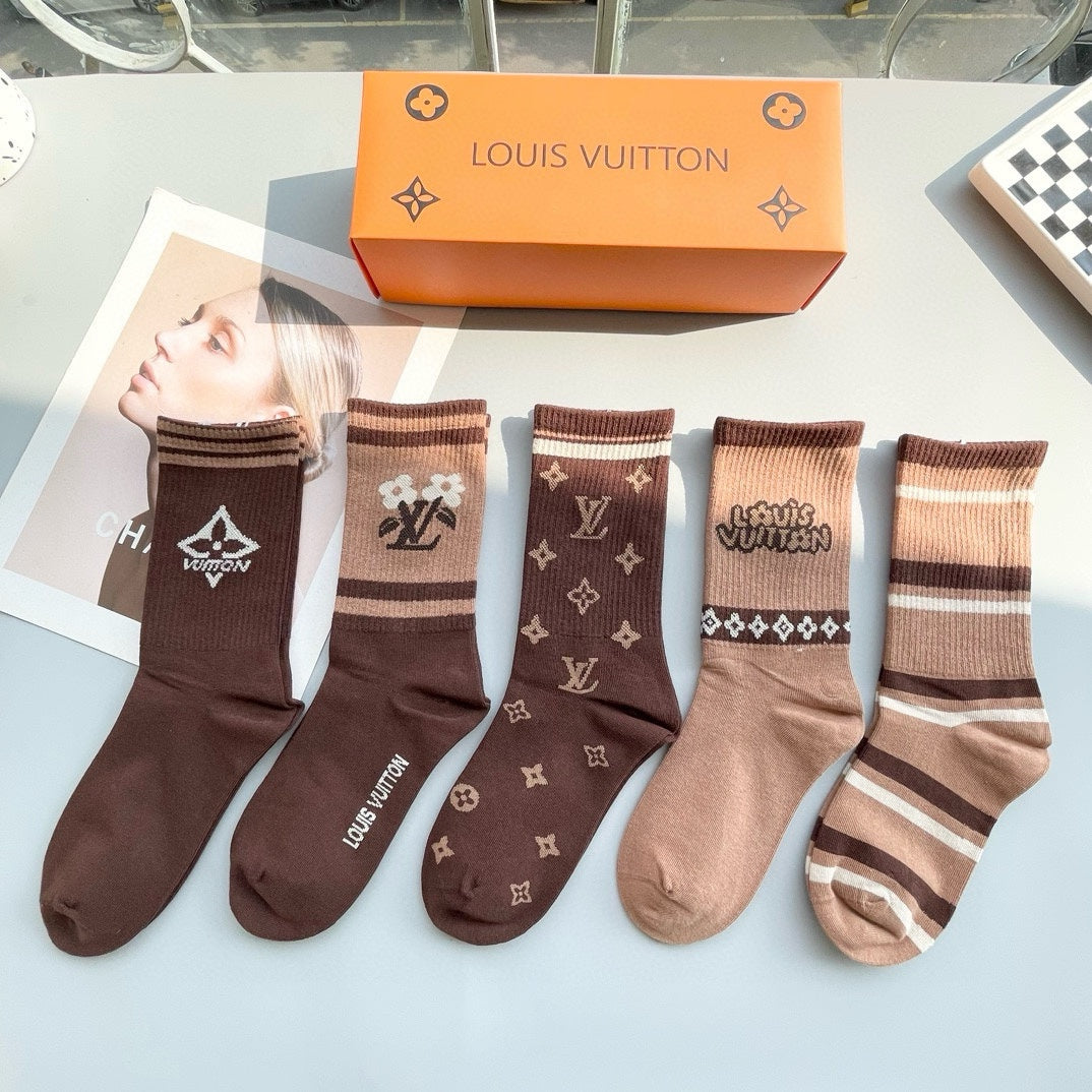 LOUIS VUITTON CREW SOCKS 425572 (1 BOX)