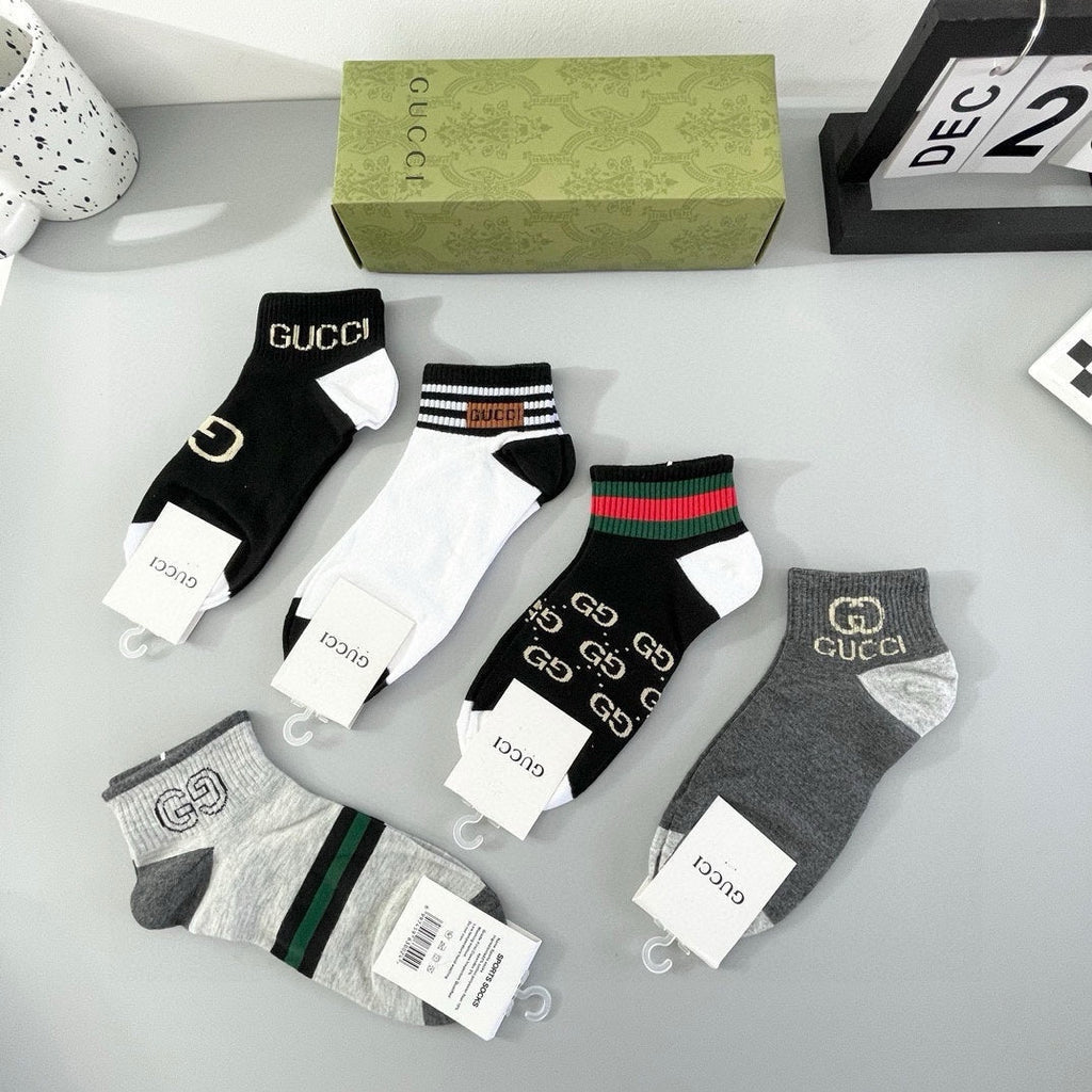GUCCI LOW-CUT SOCKS 425920 (1 BOX)