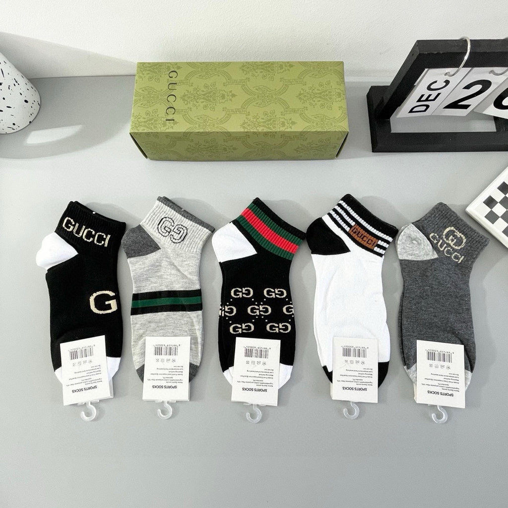 GUCCI LOW-CUT SOCKS 425920 (1 BOX)