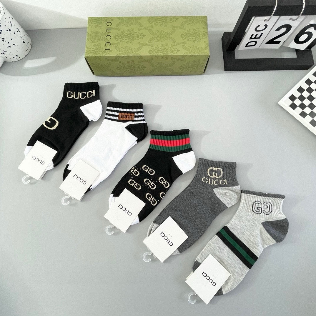 GUCCI LOW-CUT SOCKS 425920 (1 BOX)