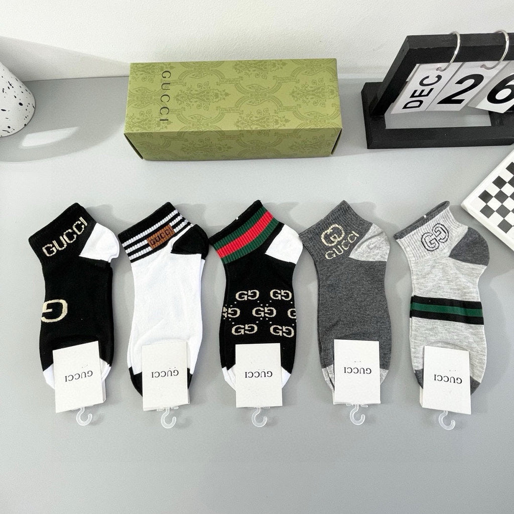 GUCCI LOW-CUT SOCKS 425920 (1 BOX)