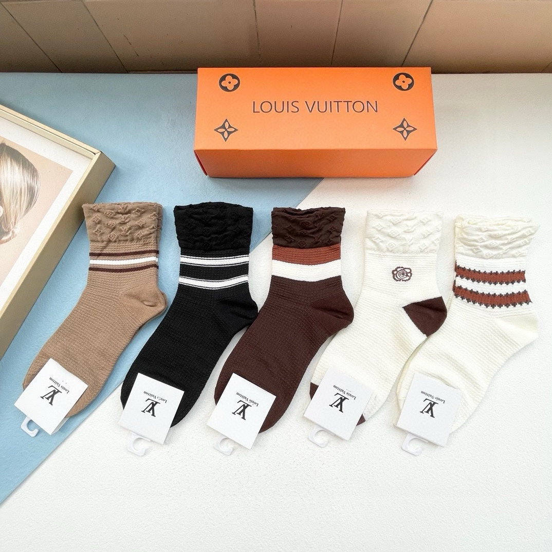 LOUIS VUITTON LOW-CUT SOCKS 427513 (1 BOX)