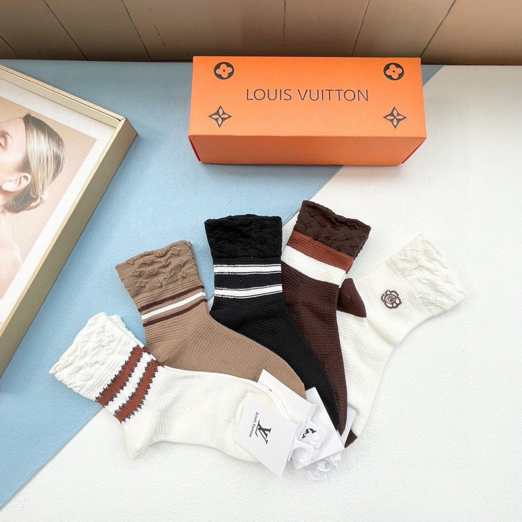 LOUIS VUITTON LOW-CUT SOCKS 427513 (1 BOX)