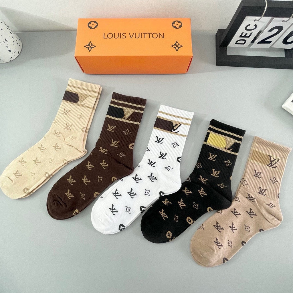 LOUIS VUITTON CREW SOCKS 427548 (1 BOX)