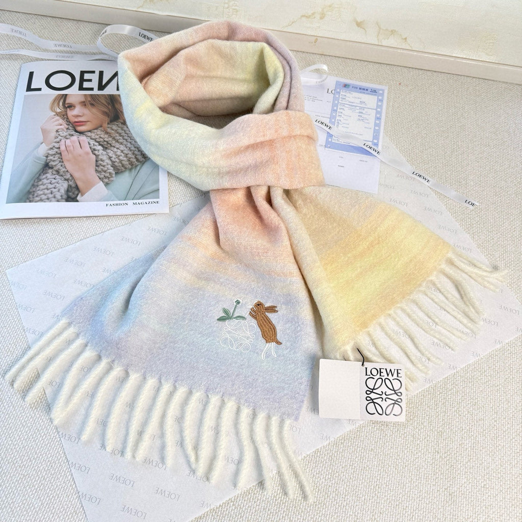 LOEWE 25S SCARF 180 IN MOHAIR WOOL 861430
