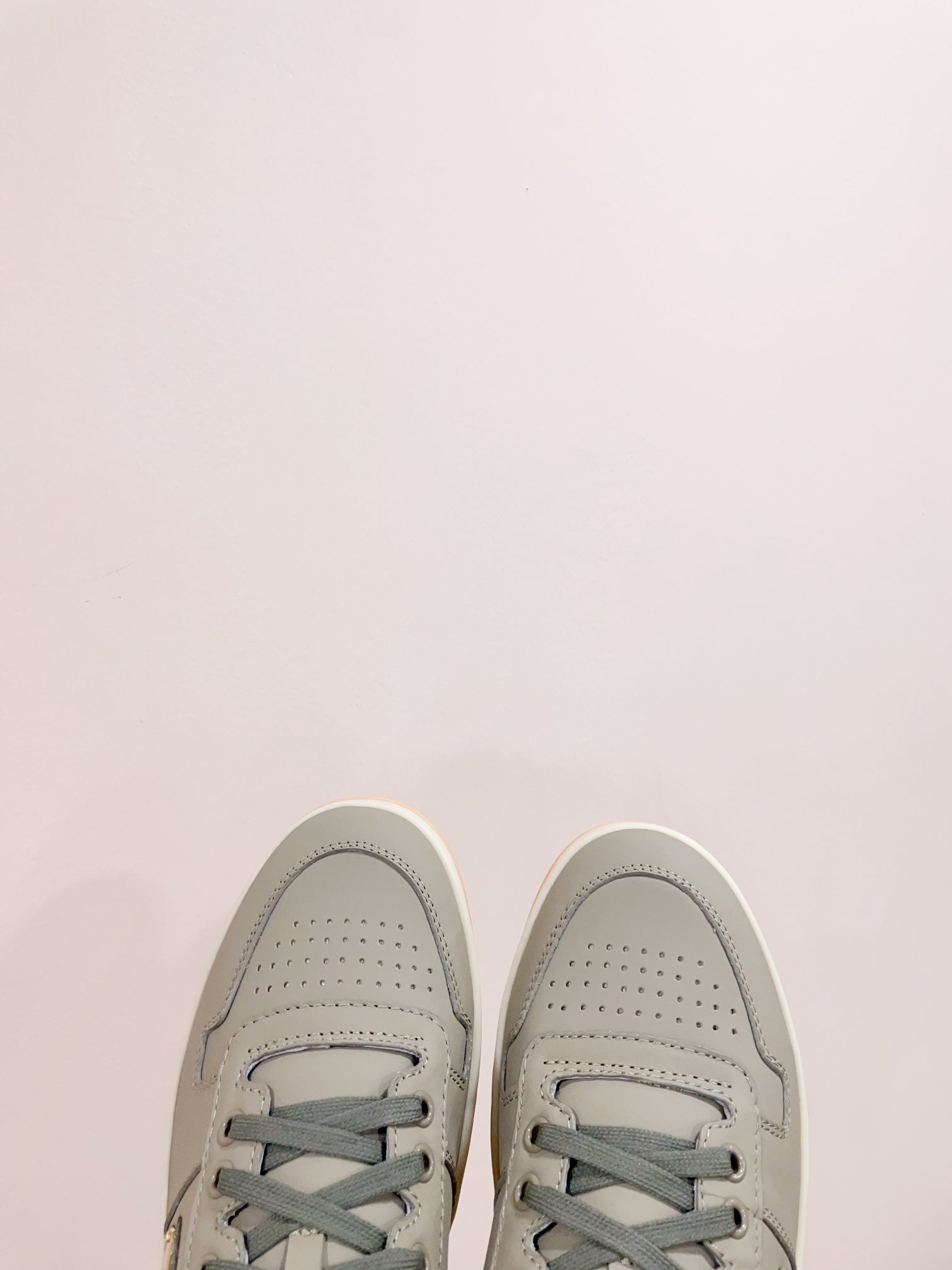 PRADA DOWNTOWN PATENT SNEAKERS LAUREL CALFSKIN