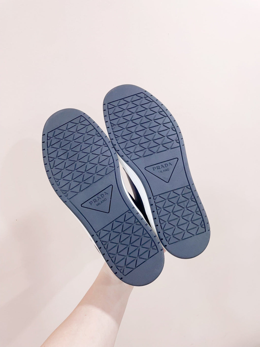 PRADA DOWNTOWN SNEAKERS INDIGO CALFSKIN