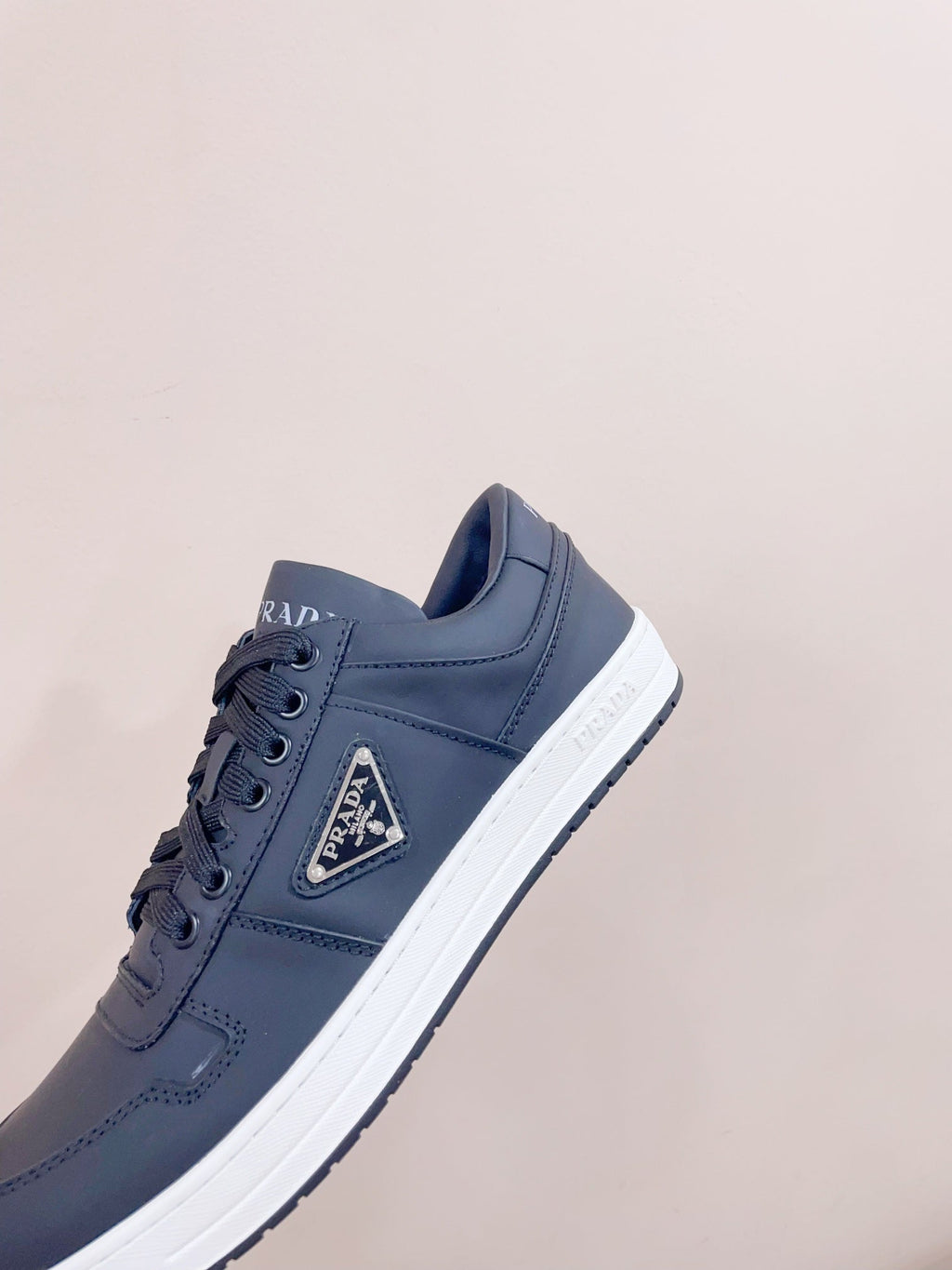PRADA DOWNTOWN SNEAKERS INDIGO CALFSKIN