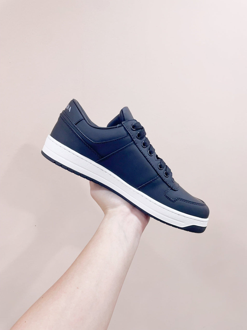 PRADA DOWNTOWN SNEAKERS INDIGO CALFSKIN