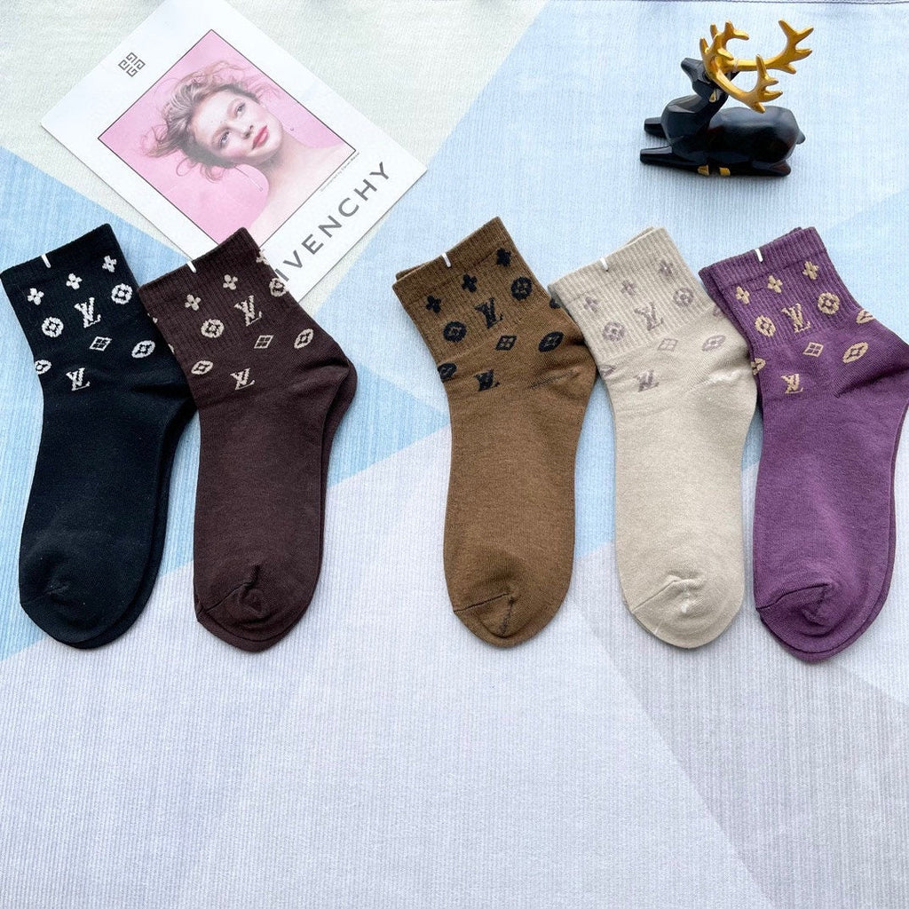LOUIS VUITTON LOW-CUT SOCKS 209886 (1 BOX)