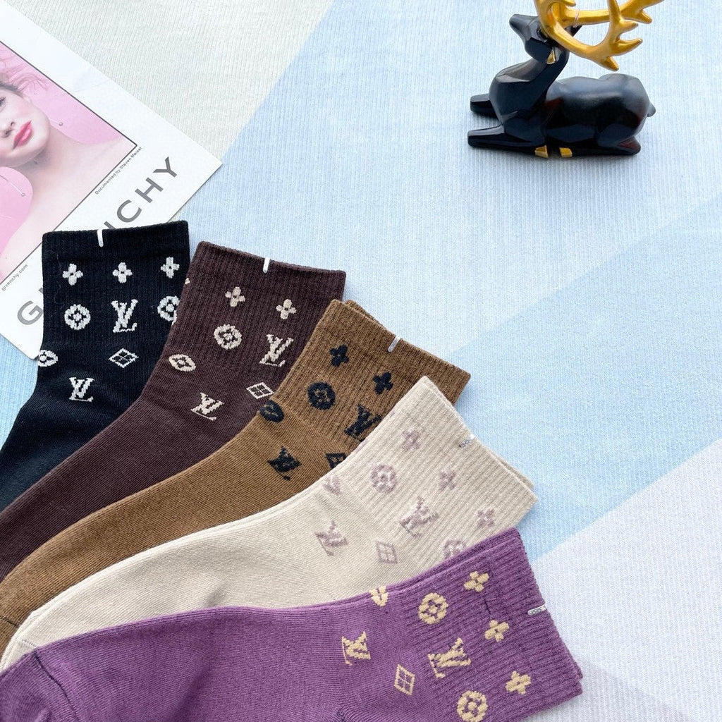 LOUIS VUITTON LOW-CUT SOCKS 209886 (1 BOX)