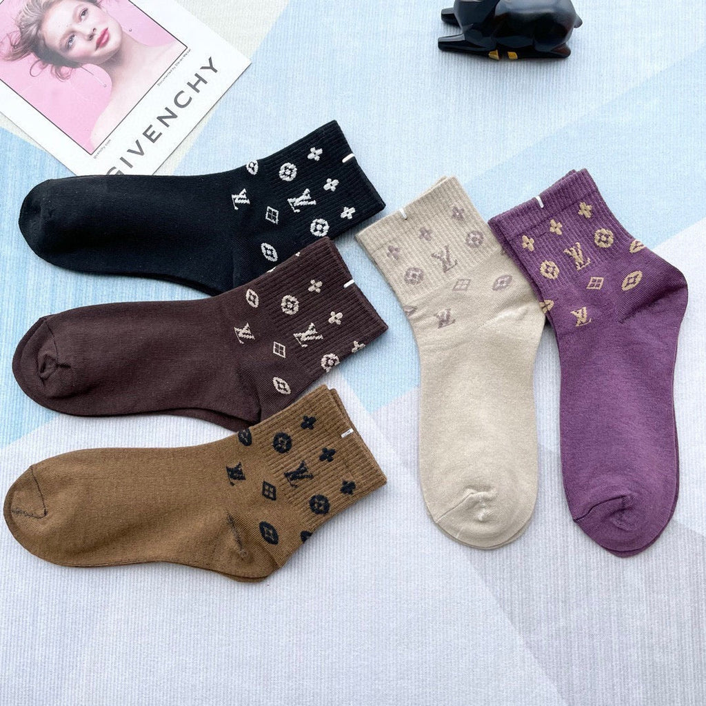 LOUIS VUITTON LOW-CUT SOCKS 209886 (1 BOX)