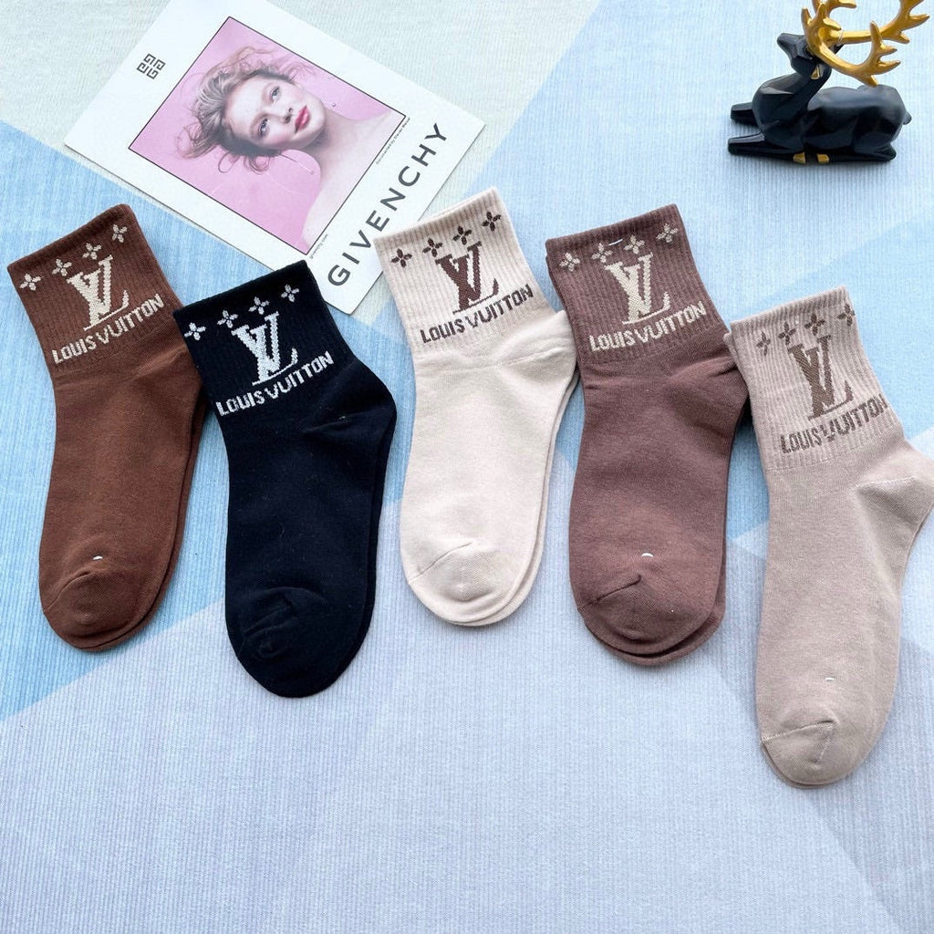 LOUIS VUITTON LOW-CUT SOCKS 212321 (1 BOX)