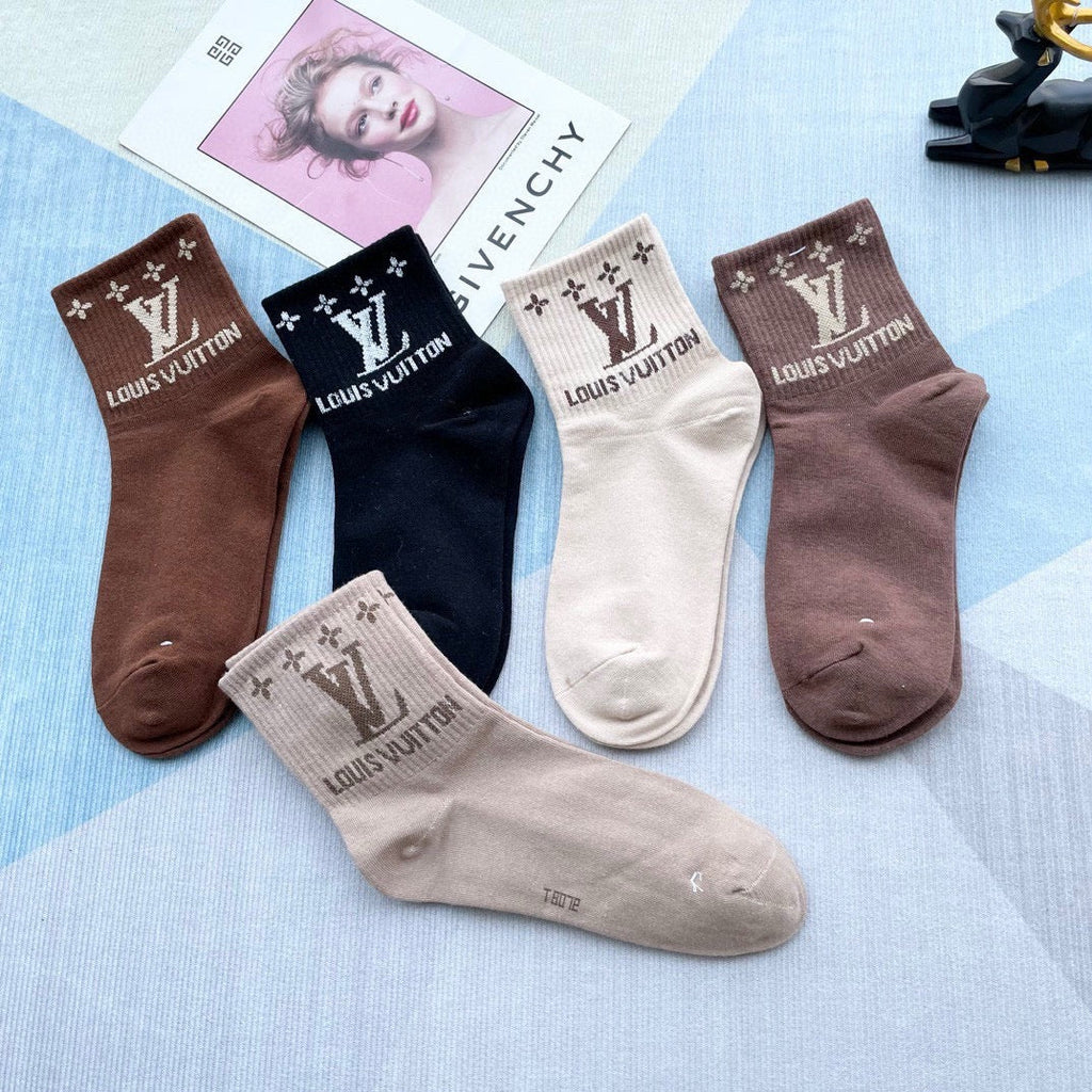 LOUIS VUITTON LOW-CUT SOCKS 212321 (1 BOX)