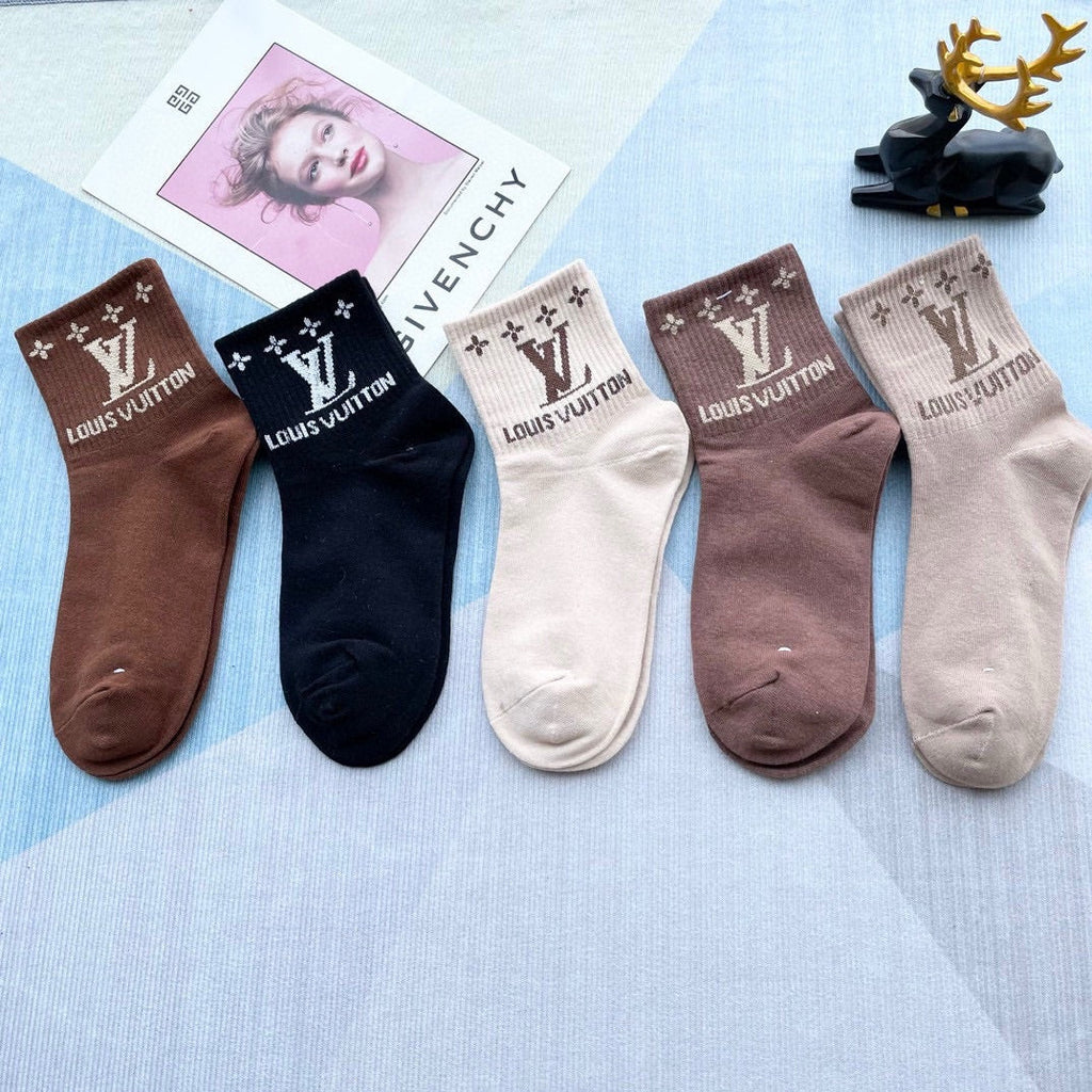 LOUIS VUITTON LOW-CUT SOCKS 212321 (1 BOX)