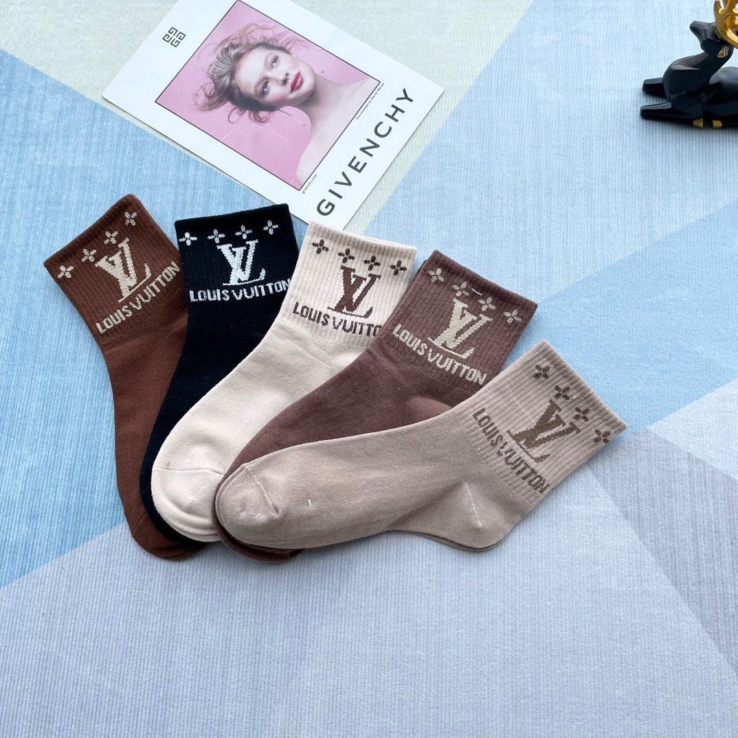 LOUIS VUITTON LOW-CUT SOCKS 212321 (1 BOX)