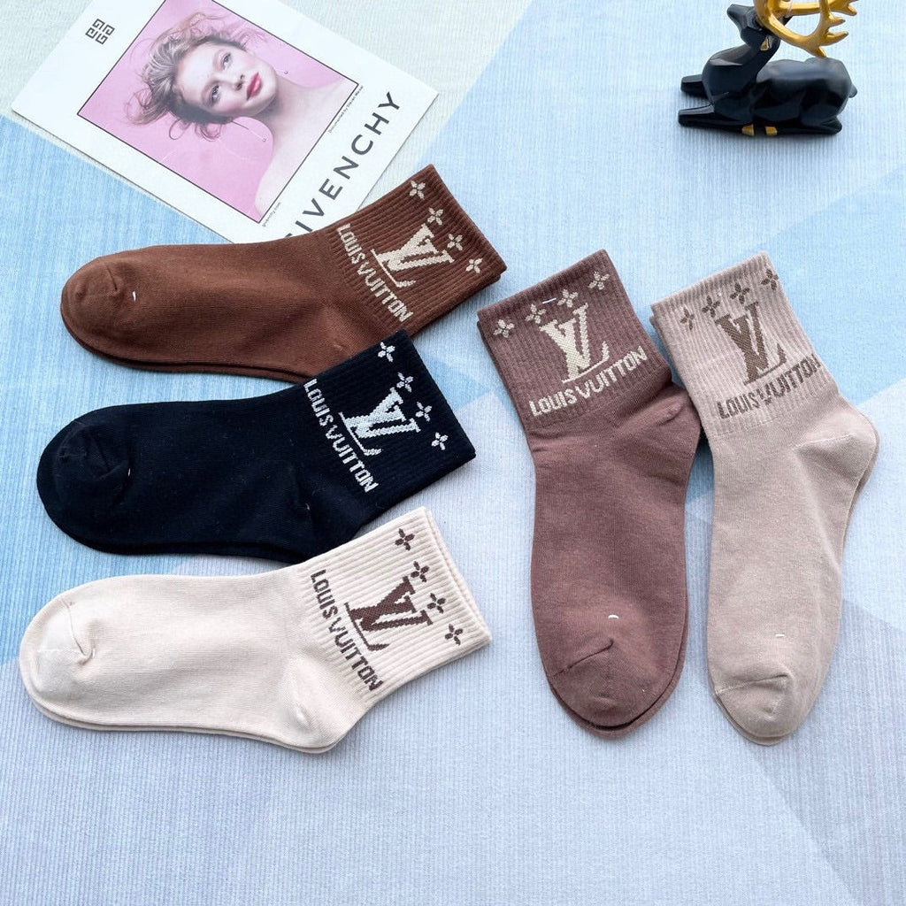 LOUIS VUITTON LOW-CUT SOCKS 212321 (1 BOX)
