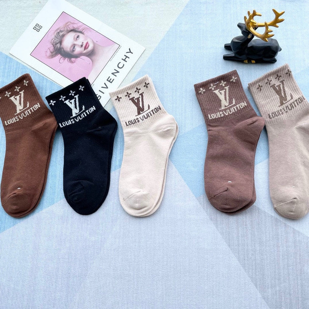LOUIS VUITTON LOW-CUT SOCKS 212321 (1 BOX)