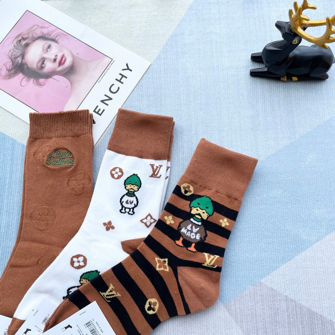 LOUIS VUITTON CREW SOCKS 212352 (1 BOX)
