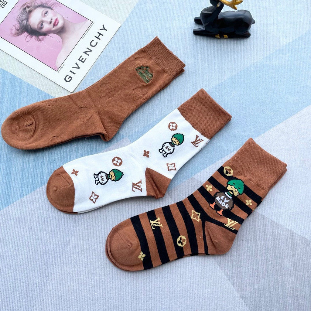 LOUIS VUITTON CREW SOCKS 212352 (1 BOX)