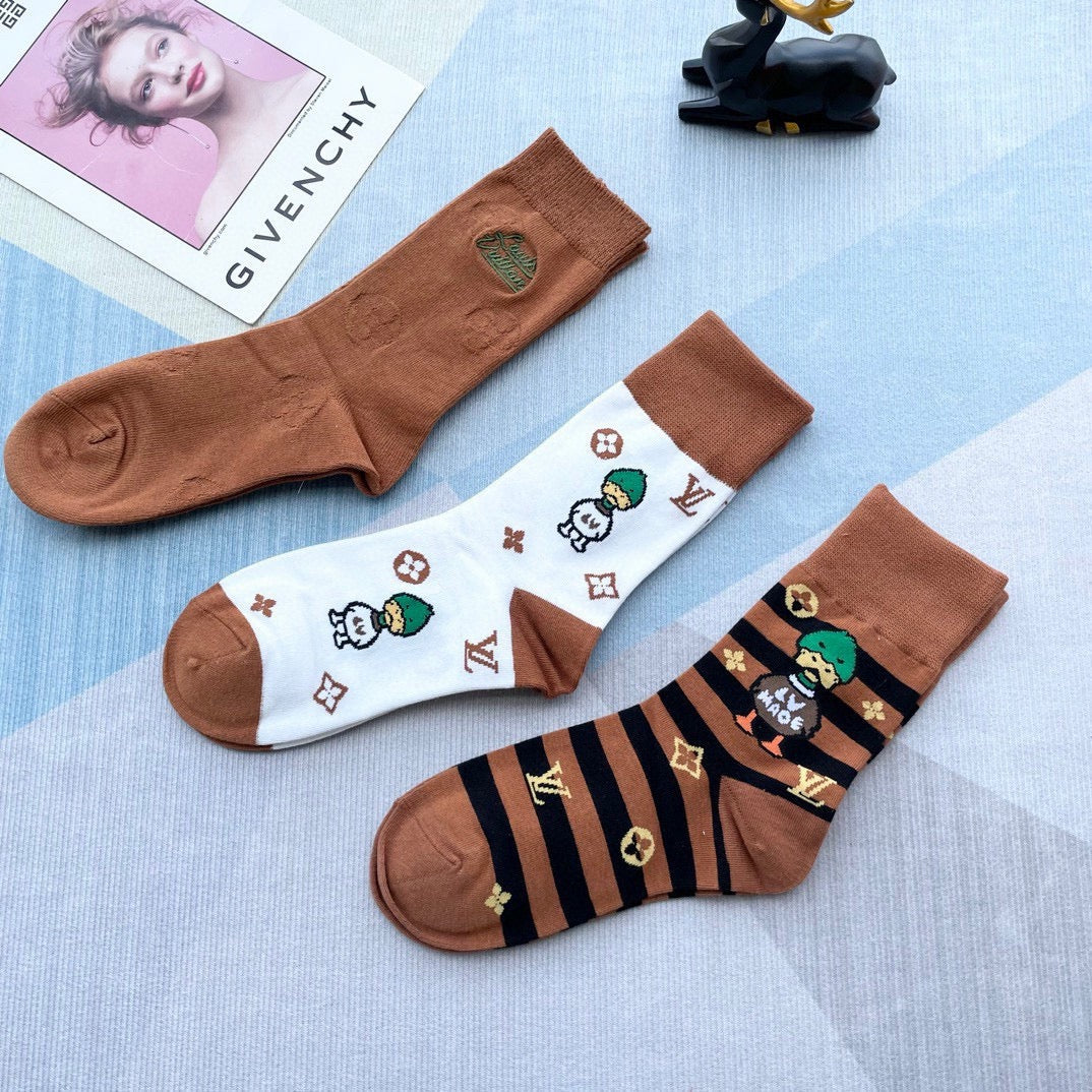 LOUIS VUITTON CREW SOCKS 212352 (1 BOX)