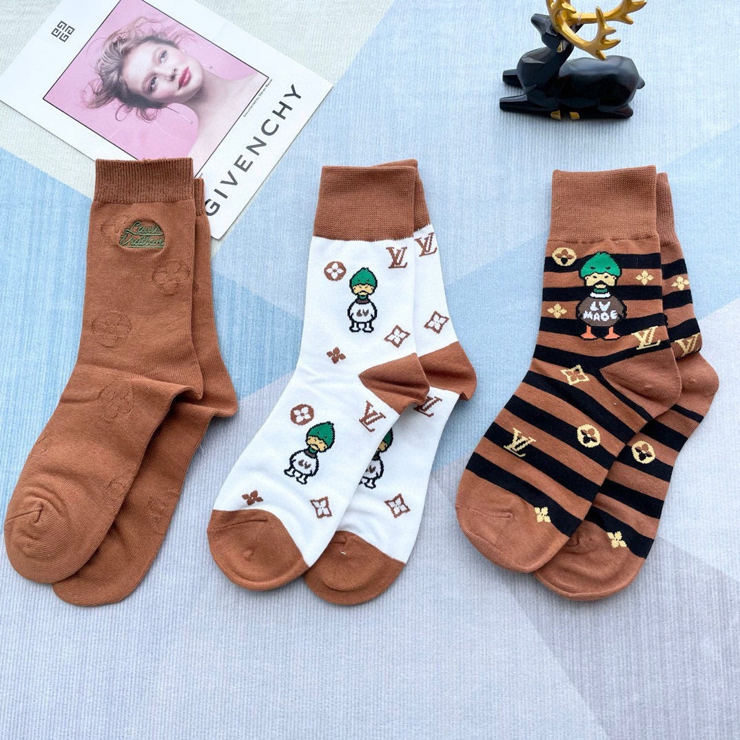 LOUIS VUITTON CREW SOCKS 212352 (1 BOX)