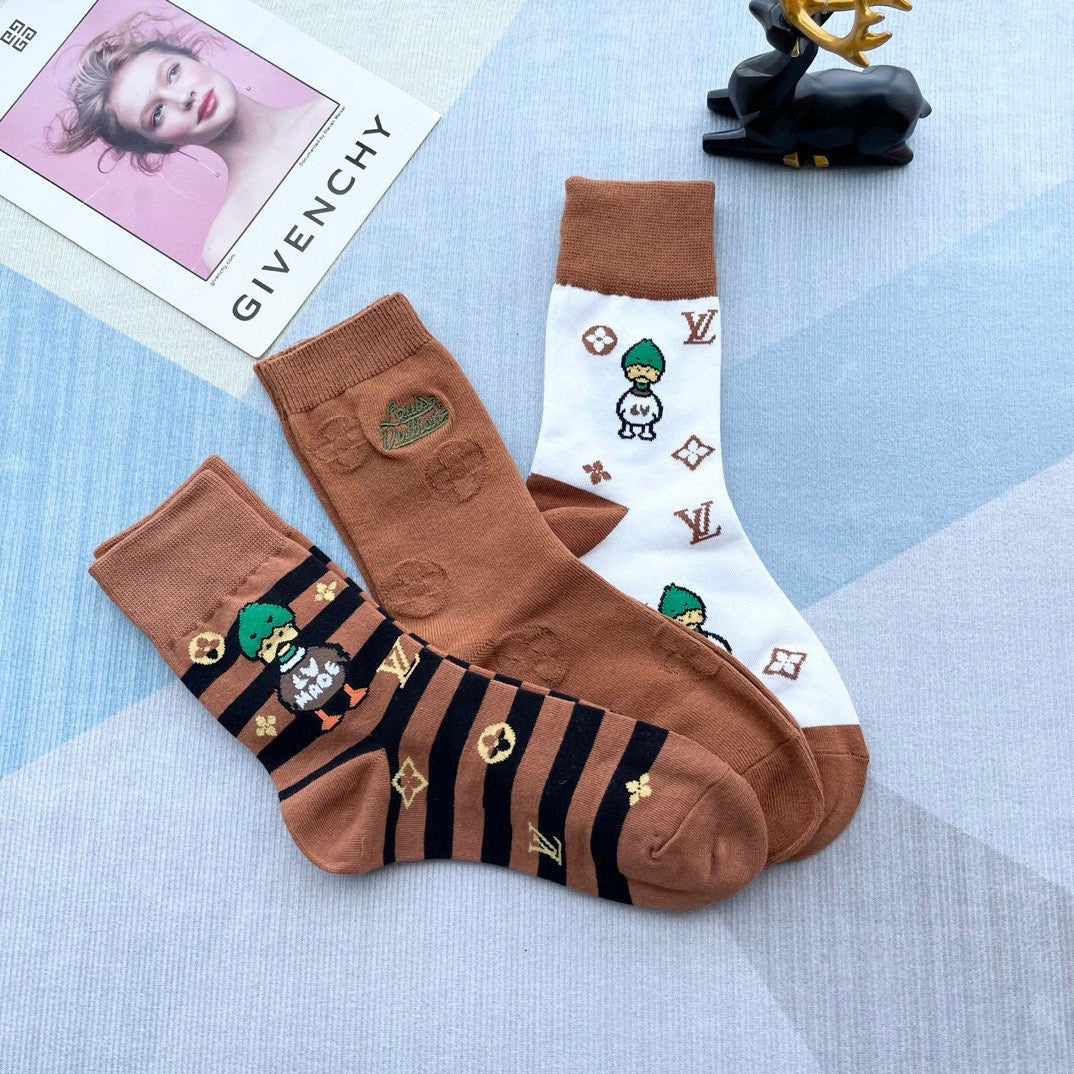 LOUIS VUITTON CREW SOCKS 212352 (1 BOX)