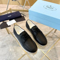 PRADA LACE-UP SHOES BLACK CALFSKIN