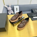 PRADA LOAFER WITH TRIANGLE LOGO IN CHOCOLATE BROWN CALFSKIN